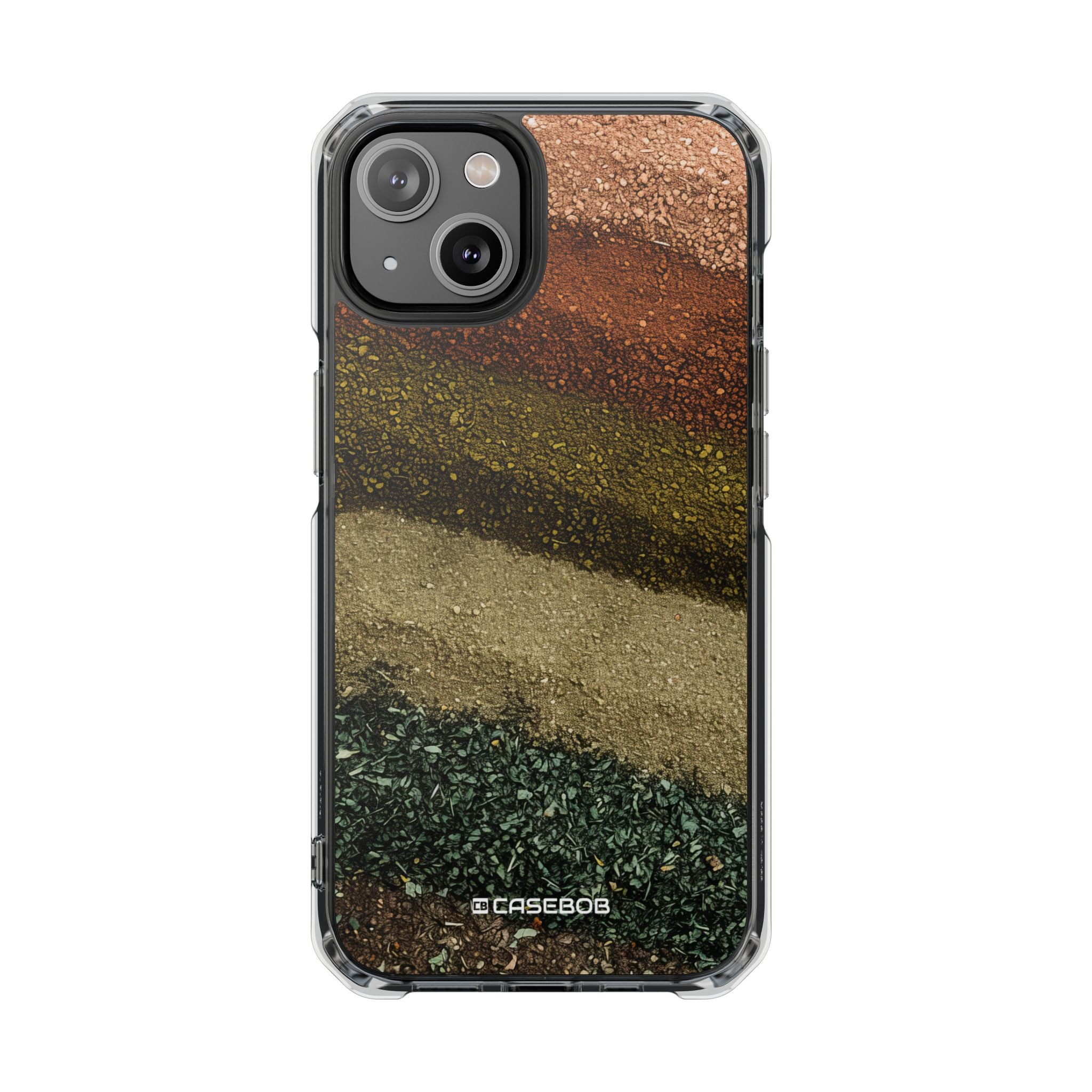 Earth Tone Pattern - Clear Impact Case for iPhone