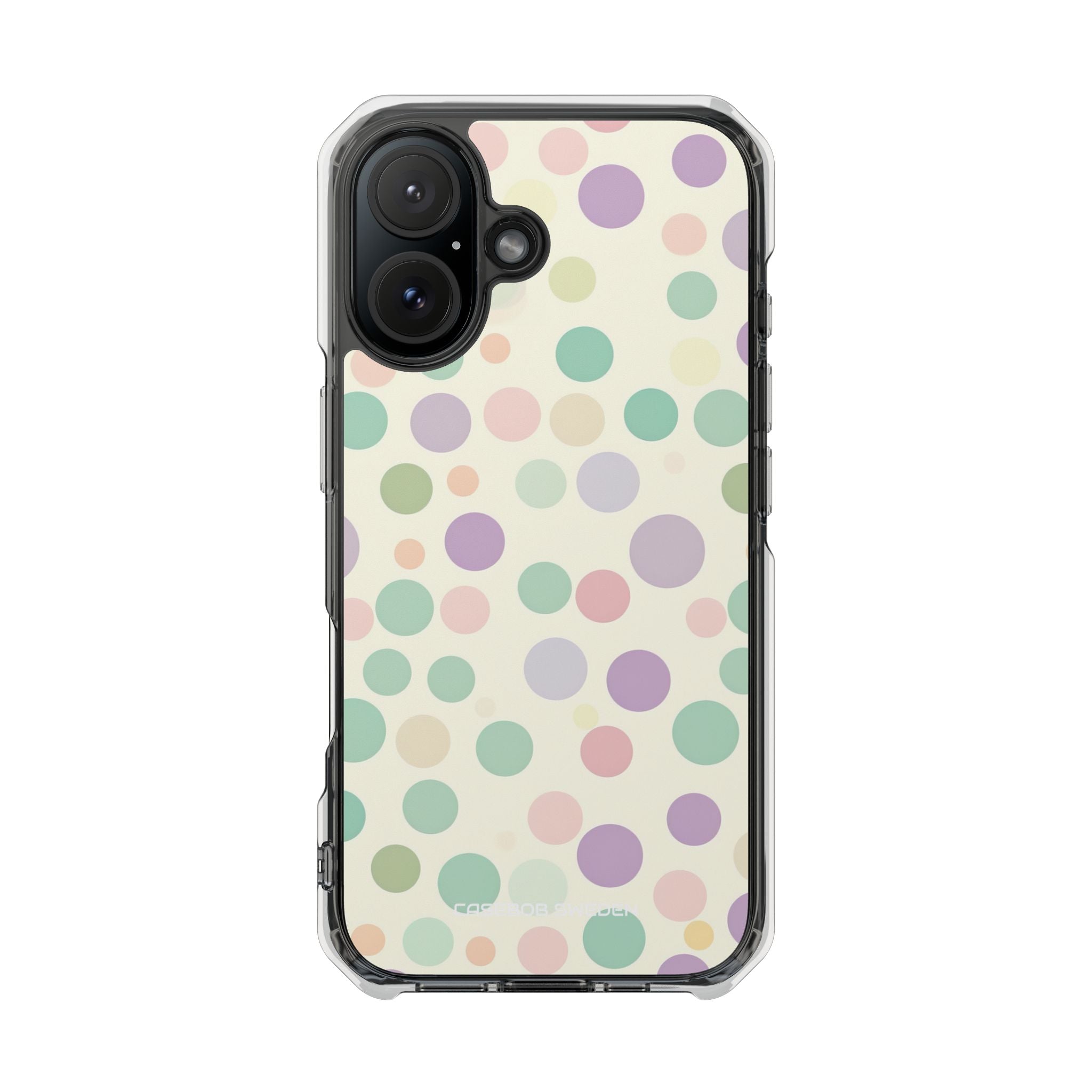 Playful Pastel Polka Dots - Clear Impact iPhone 16 Phone Case