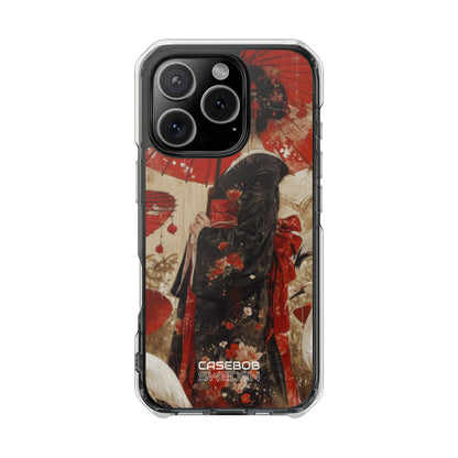 Scarlet Crane Dreams iPhone 16 - Impact Clear+