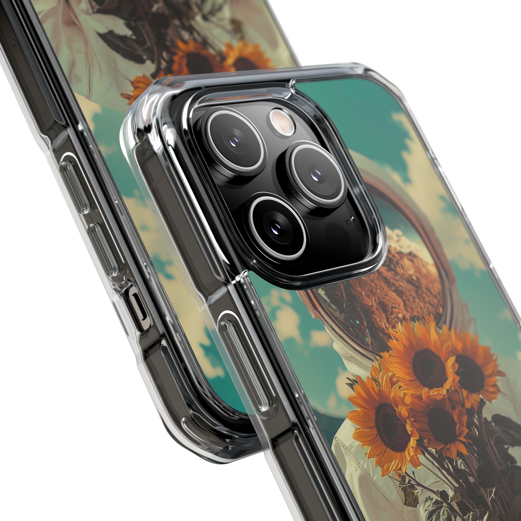 Sunflower Spacesuit Shine iPhone Case - Impact