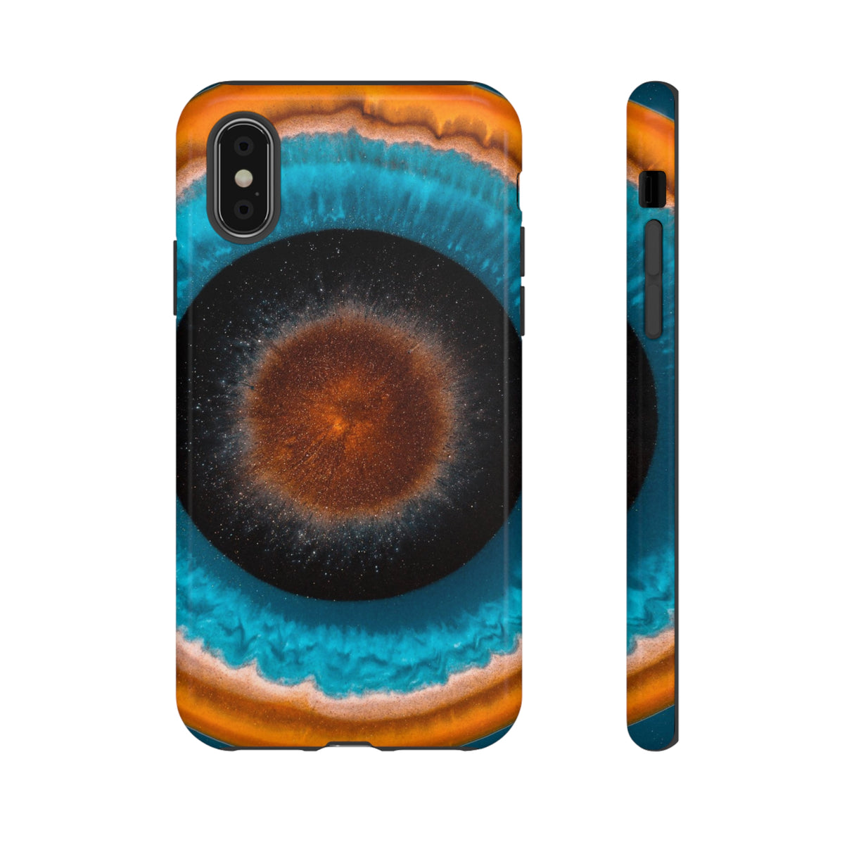 Center of Space Ink Art iPhone Case (Protective) iPhone X Glossy Phone Case