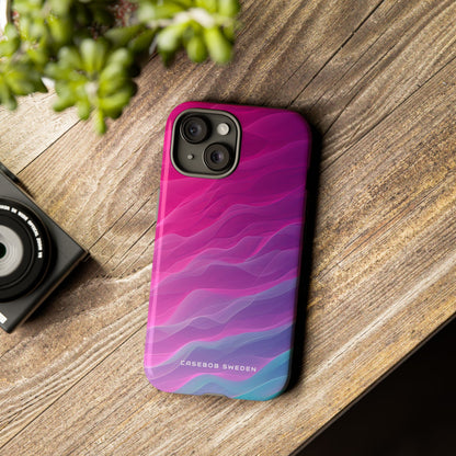 Gradient Oceanflow Waves iPhone 15 - Tough Phone Case