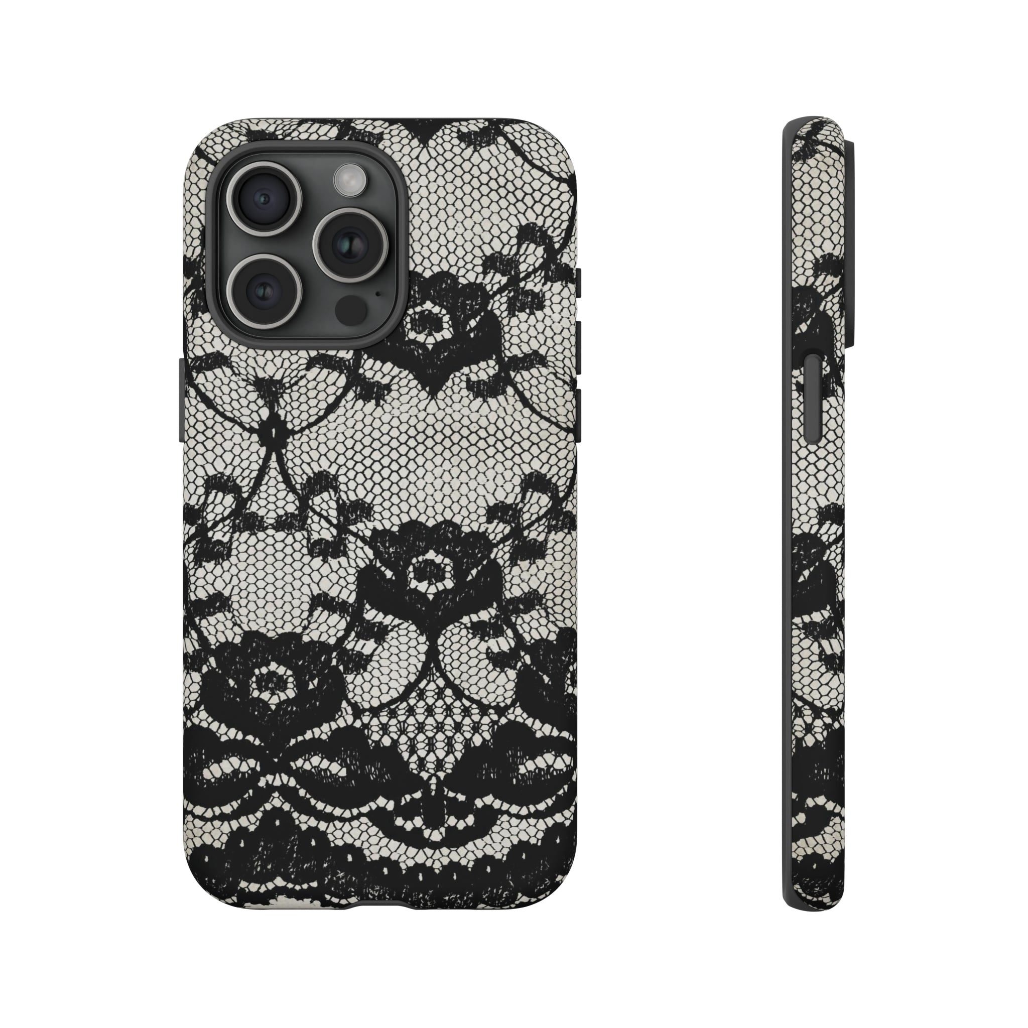 Lilrunge Gothic Flower - Protective Phone Case