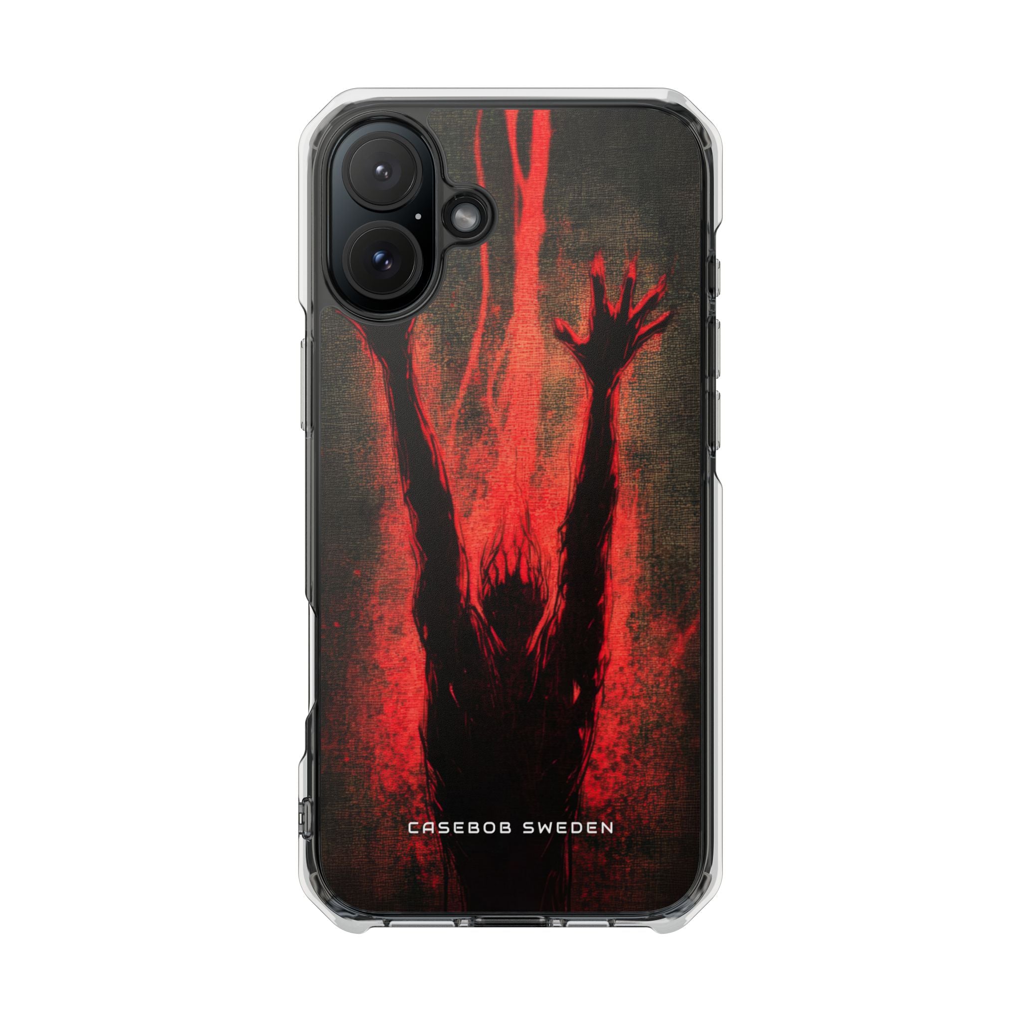 Gothic Crimson Ascension iPhone 16 - Clear Impact Phone Case