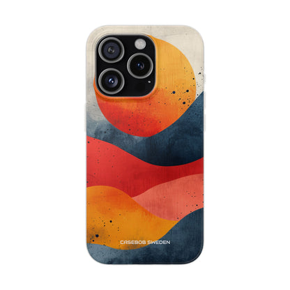 Sunburst Waves - Flexi iPhone 15 Phone Case