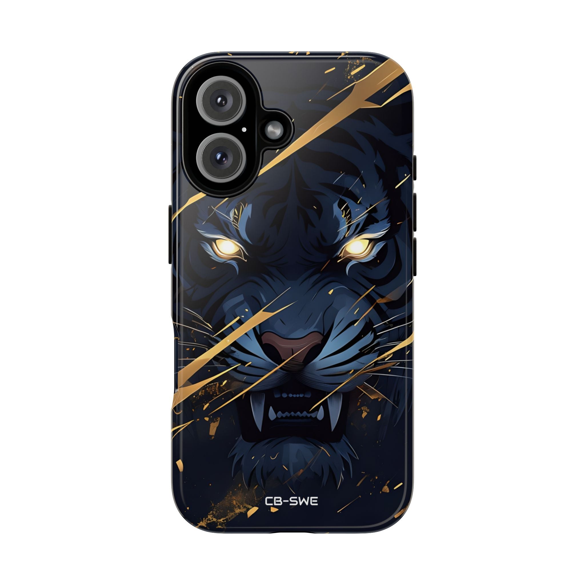Tiger's Glowing Gaze - iPhone Case