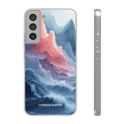 Mountain Wave Serenity - Flexi Samsung S22 Phone Case