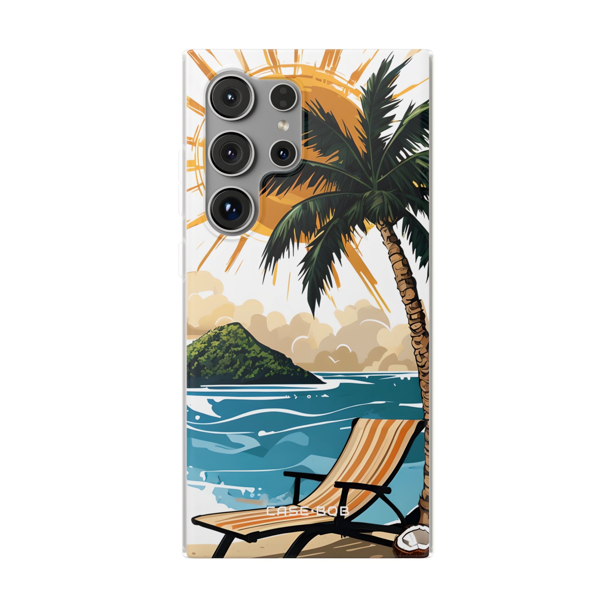 Sunny Palm Breeze Samsung S24 Ultra Case - Soft