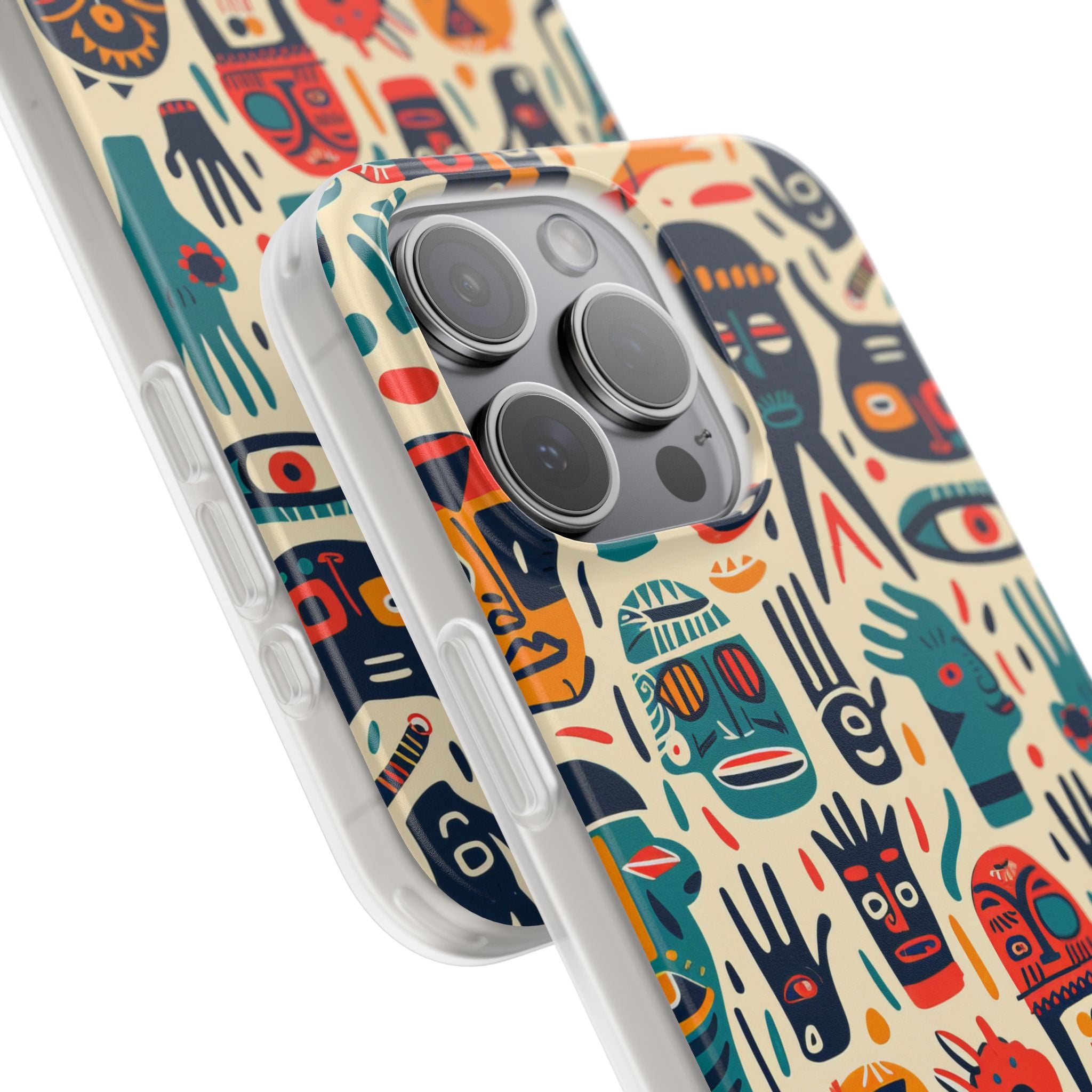 Vivid Faces iPhone 15 Pro Max Case - Soft