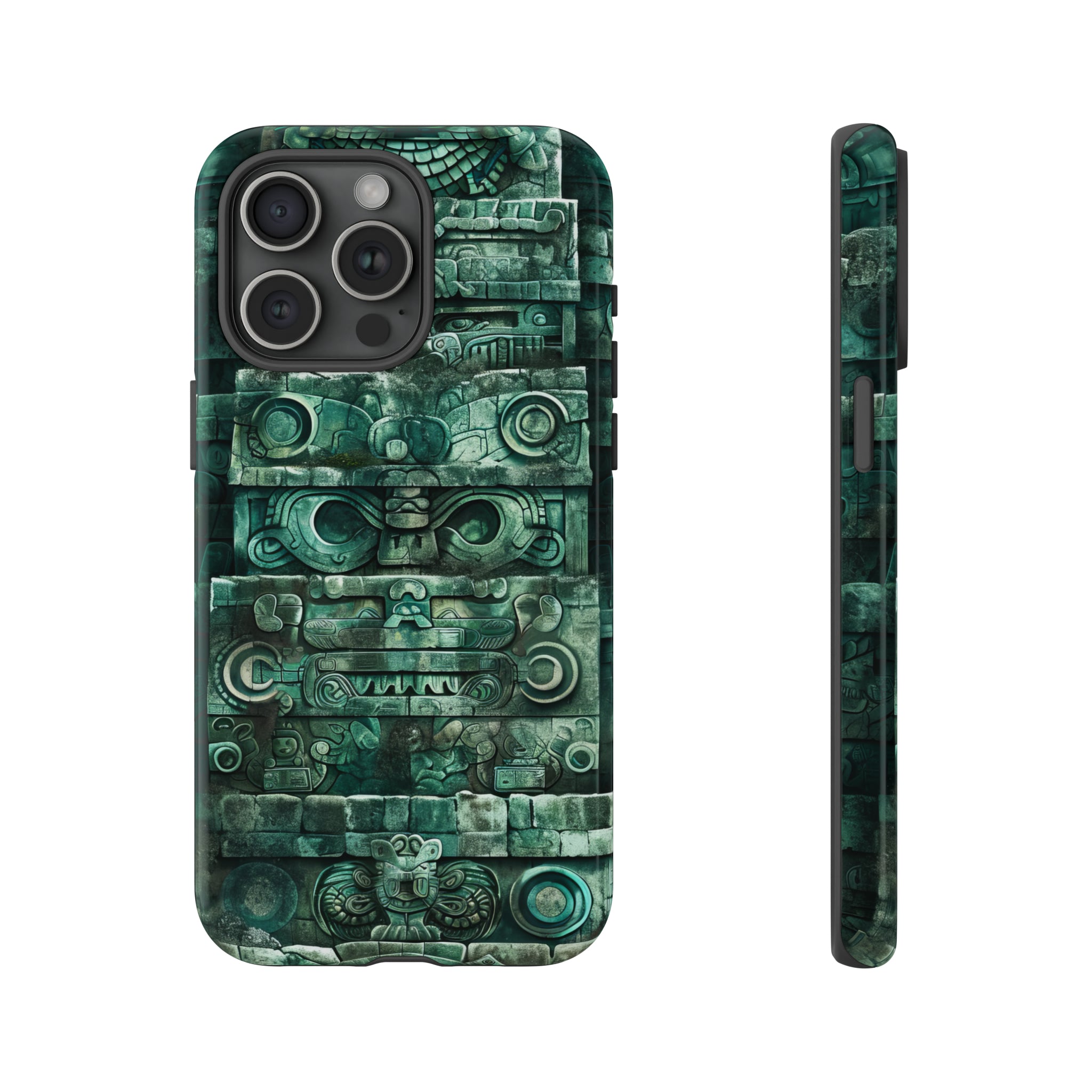 Mayan Jaguar & Serpent Spirit - Protective Phone Case