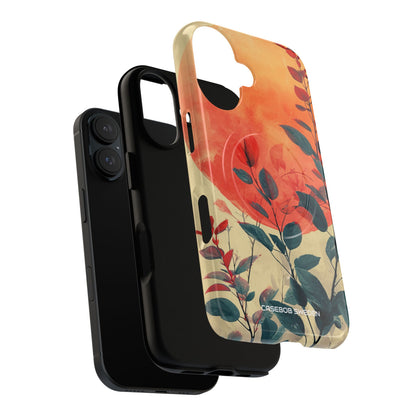 Orange Sun Harmony - Tough + MagSafe® iPhone 16 Phone Case