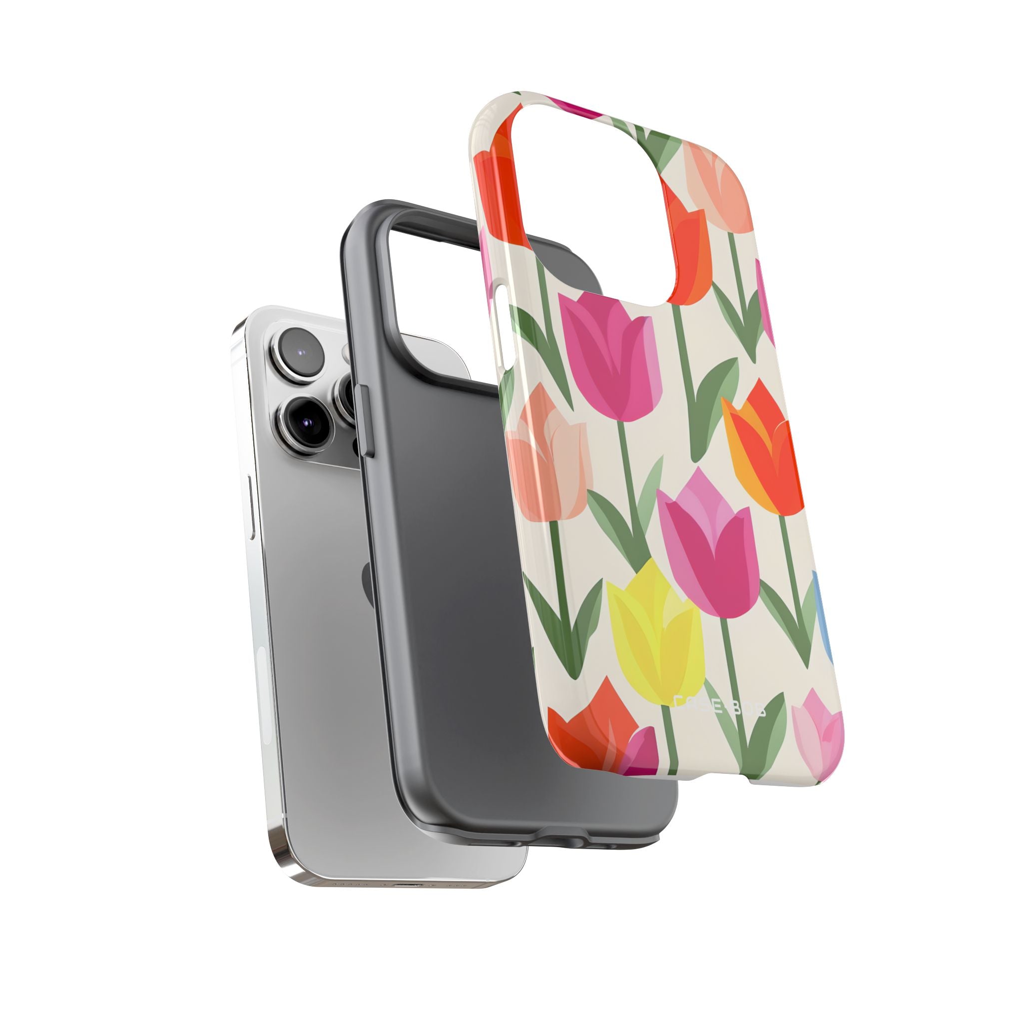 Tulip Harmony Green iPhone 14 Pro Case - Tough