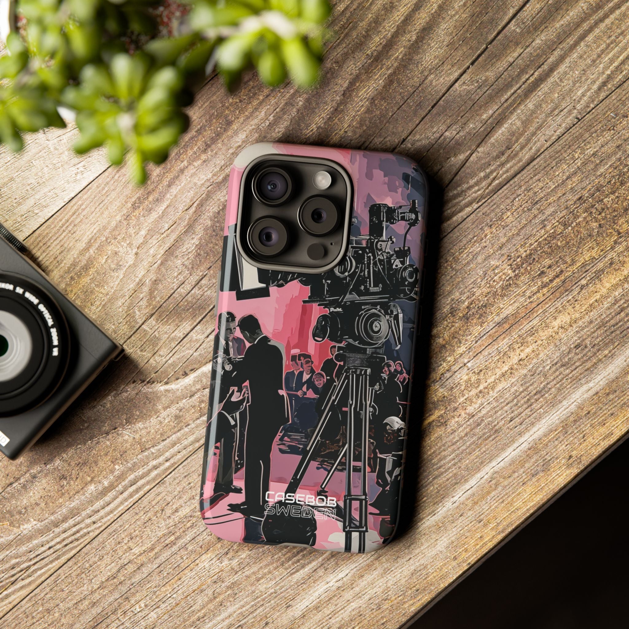 Vintage Cinema Dreams iPhone 15 - Tough