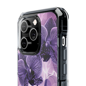 Radiant Orchid Design | Handyhülle für iPhone (Clear Impact Case – magnetisch) 