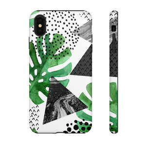 Grunge Green Tropical - Protective Phone Case