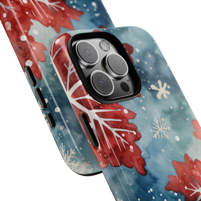 Winter Leaves Dance - iPhone Case