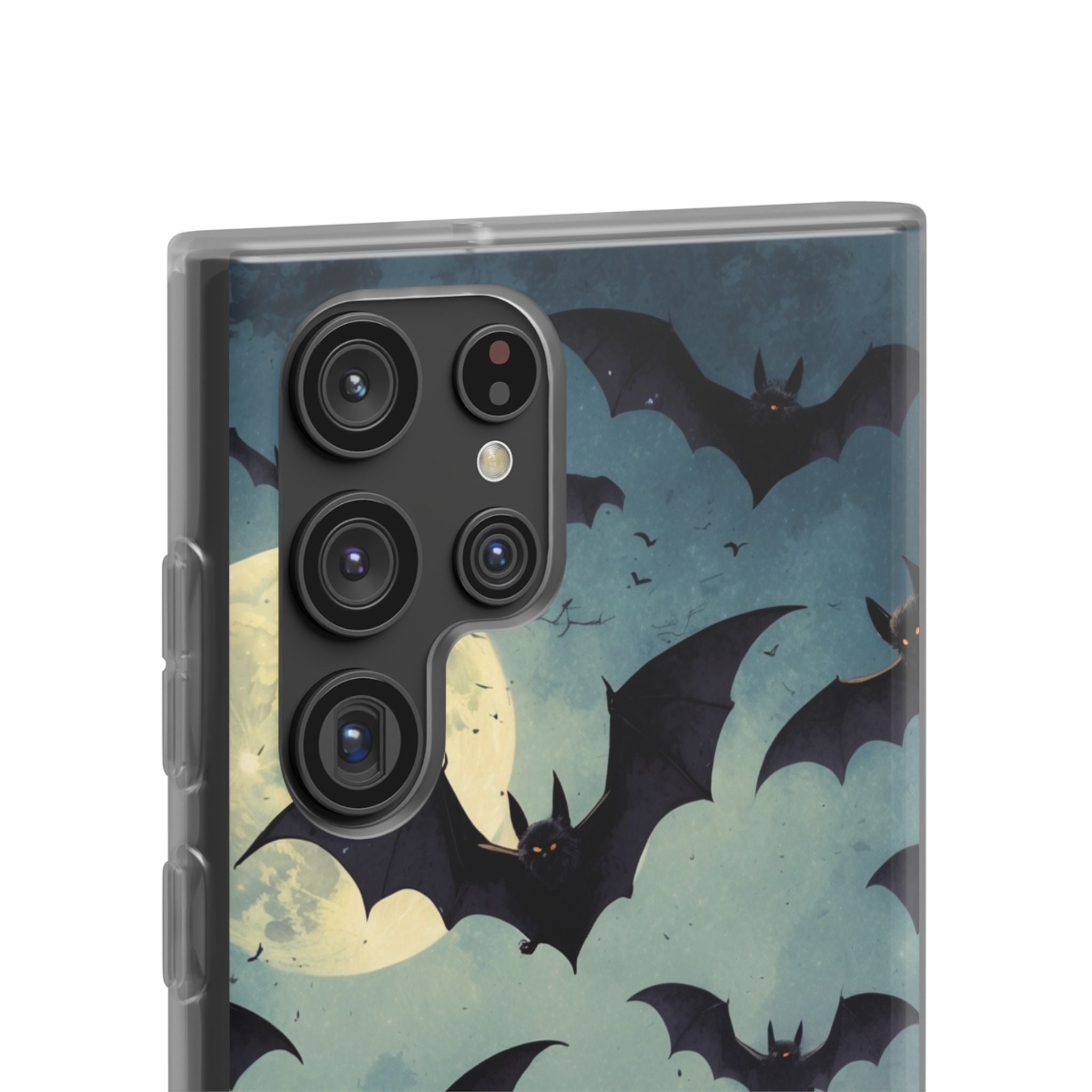 Glowing Bat Swarm Samsung S22 Ultra Case - Soft