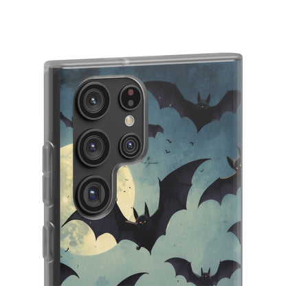 Glowing Bat Swarm Samsung S22 Ultra Case - Soft