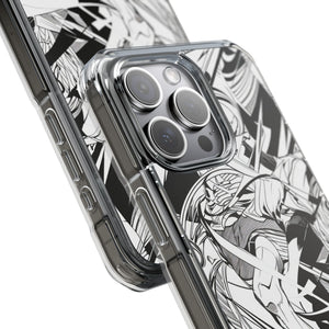 Dynamic Court Noir - Phone Case for iPhone (Clear Impact - Magnetic)