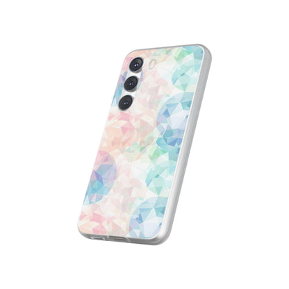 Pastel Geometry Background - Flexi Samsung S23 Phone Case