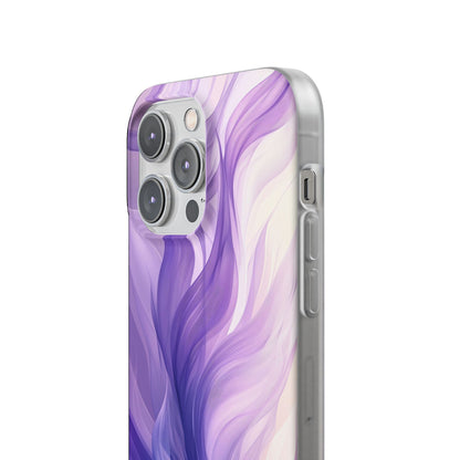 Purple Ribbon Waves iPhone 14 Pro Max Case - Soft