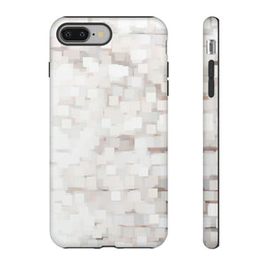 White Abstract Background - Protective Phone Case