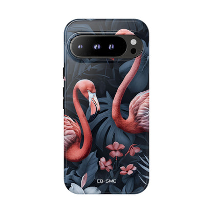 Flamingos Embrace Nature - Google Pixel Case