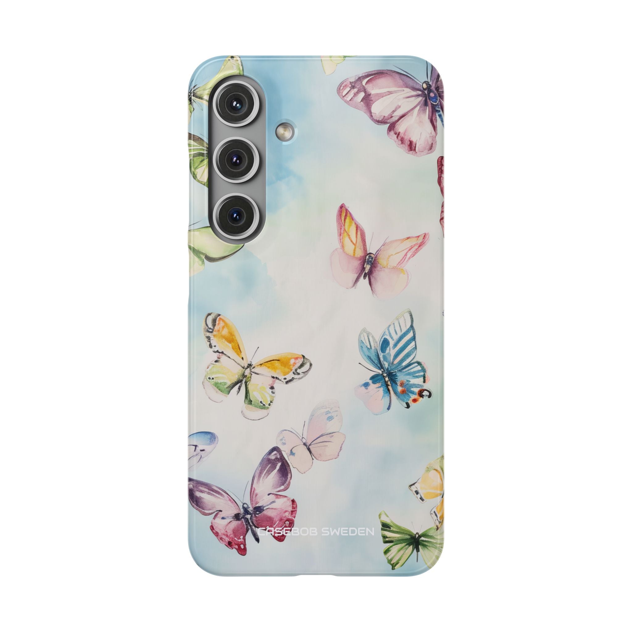 Watercolor Butterfly Bliss - Slim Samsung S24 Phone Case