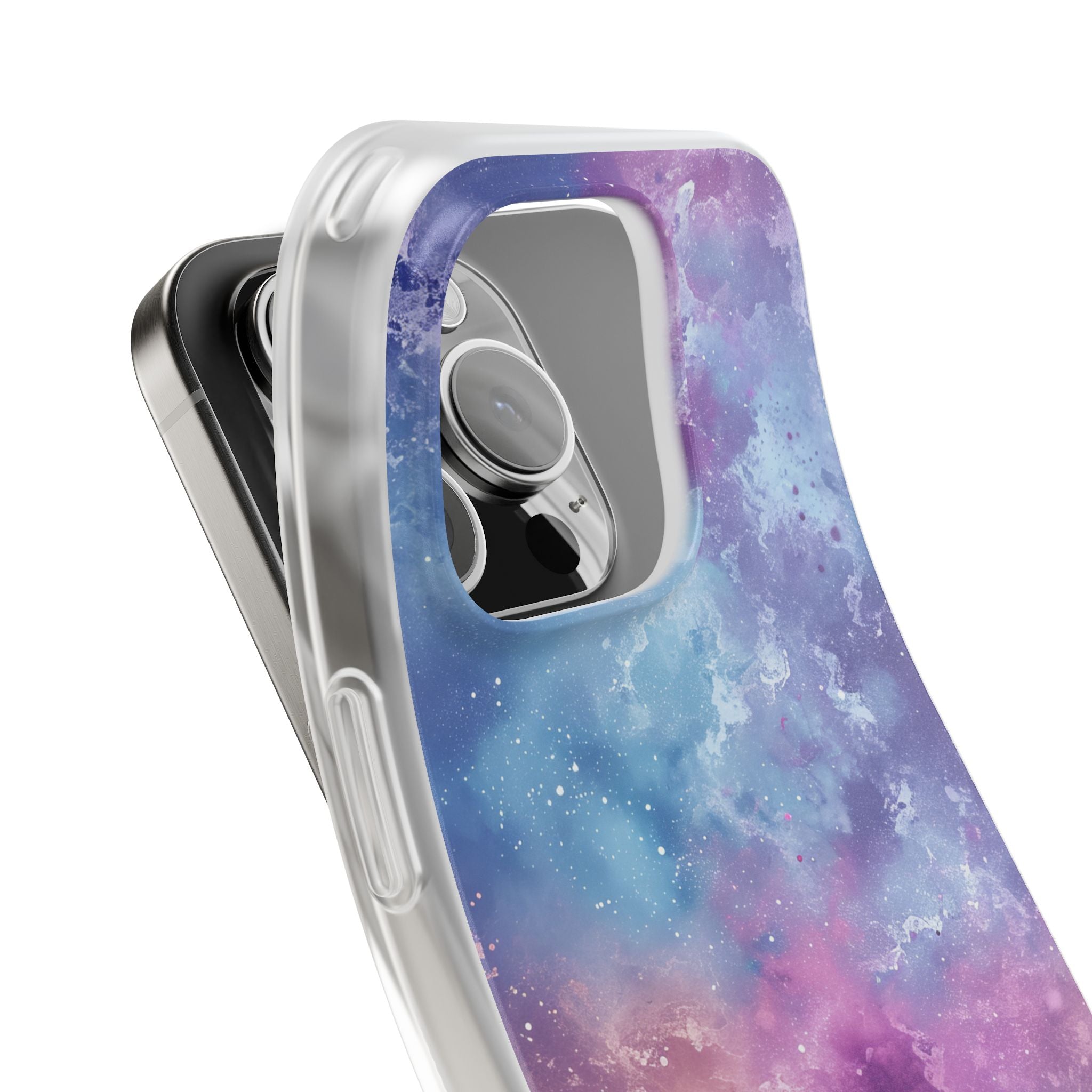 Cosmic Nebula Swirls - Flexi iPhone 16 Phone Case