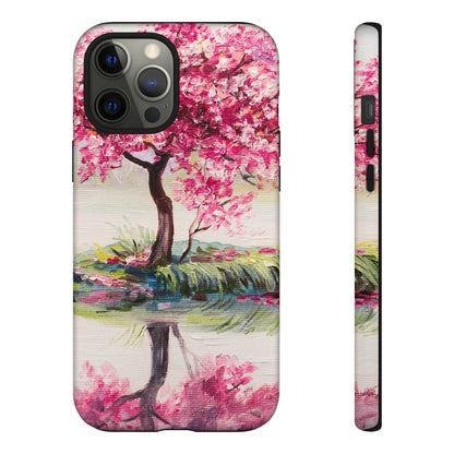 Oil painting - Oriental Cherry Tree - Protective Phone Case