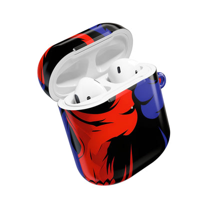 Dual Skulls RedBlue - AirPods Case