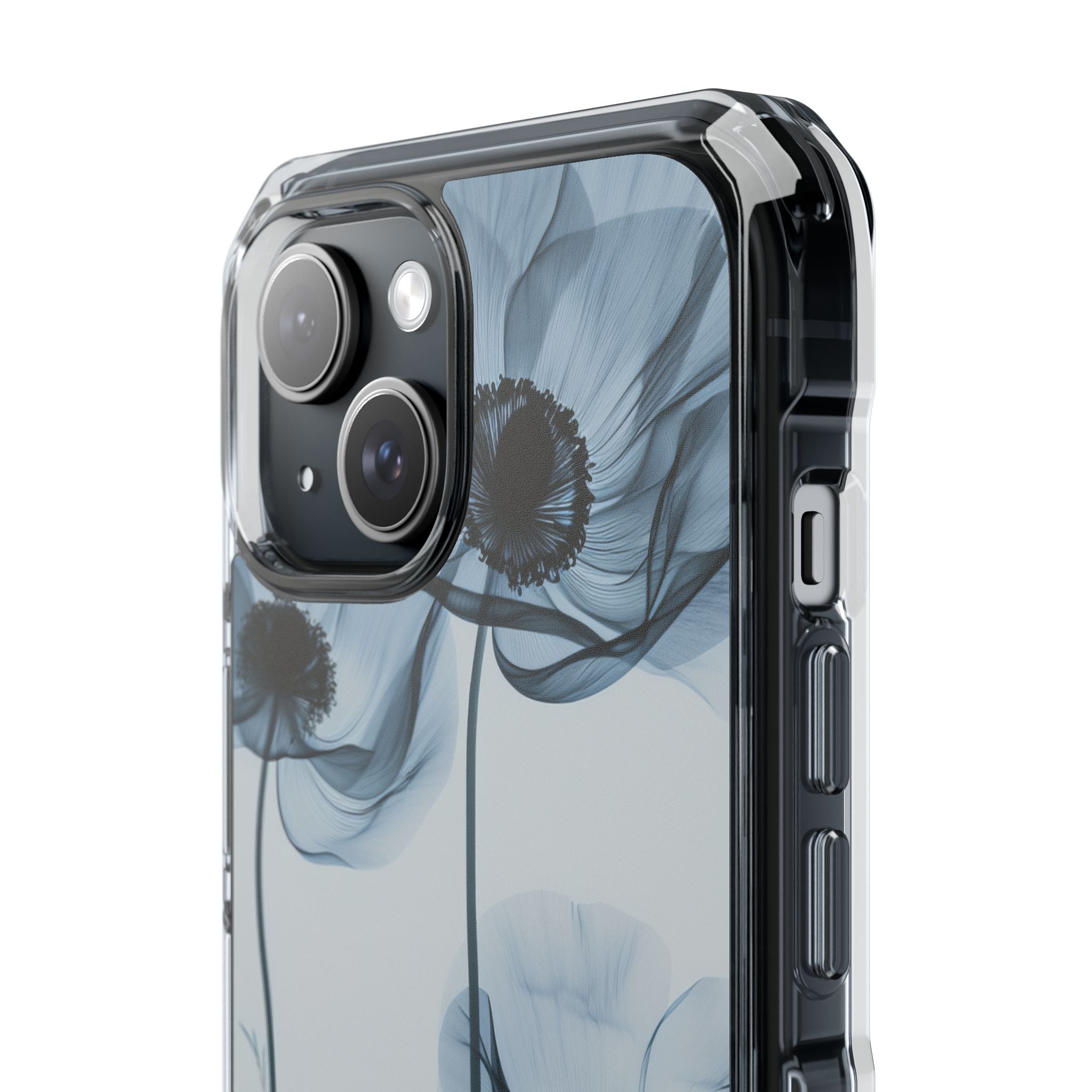 Ethereal X-Ray Flowers iPhone 15 - Clear Impact Phone Case