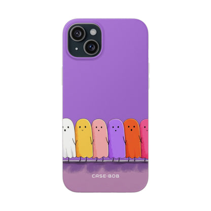 Colorful Ghosts iPhone 15 Plus Case - Soft