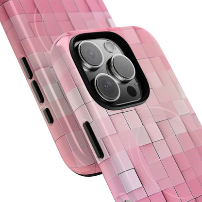 Roze Mozaïek Gloed iPhone 16 - Tough+