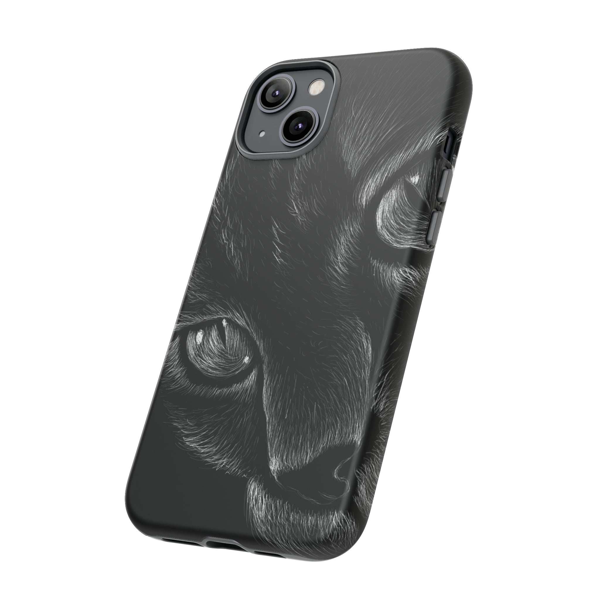 Pencil Drawing Cat - Protective Phone Case