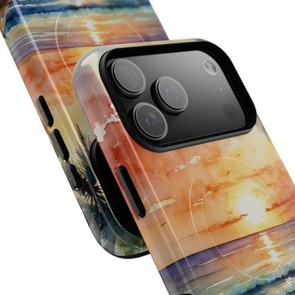 Sunset Palm iPhone 17 Pro Max Case - Tough+