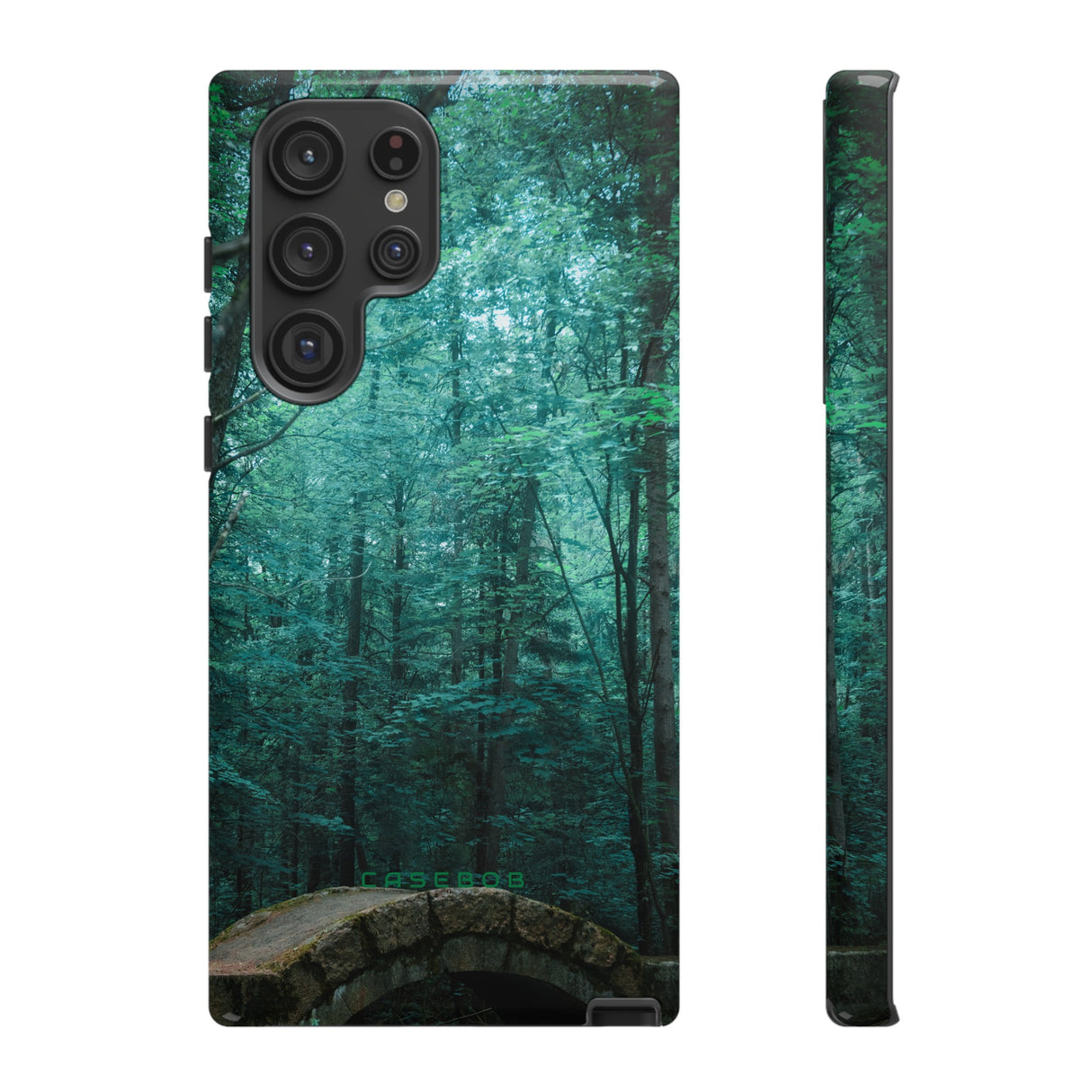 Mystical Forest with Stone Bridge - Protective Phone Case