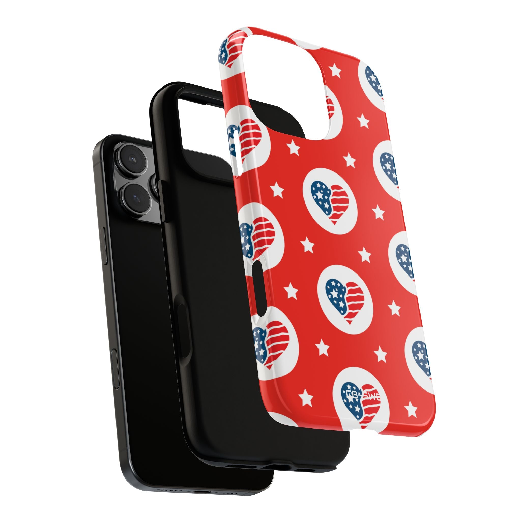 Hearts Celebrate Freedom - iPhone Case