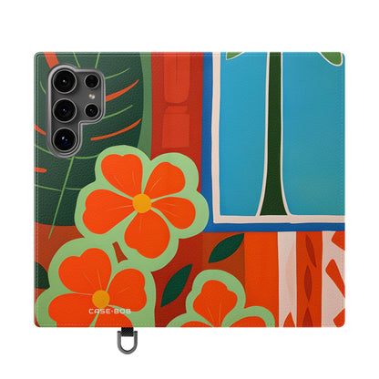 Orange Blossom Mosaic - Samsung S24 Ultra Cover - Pung