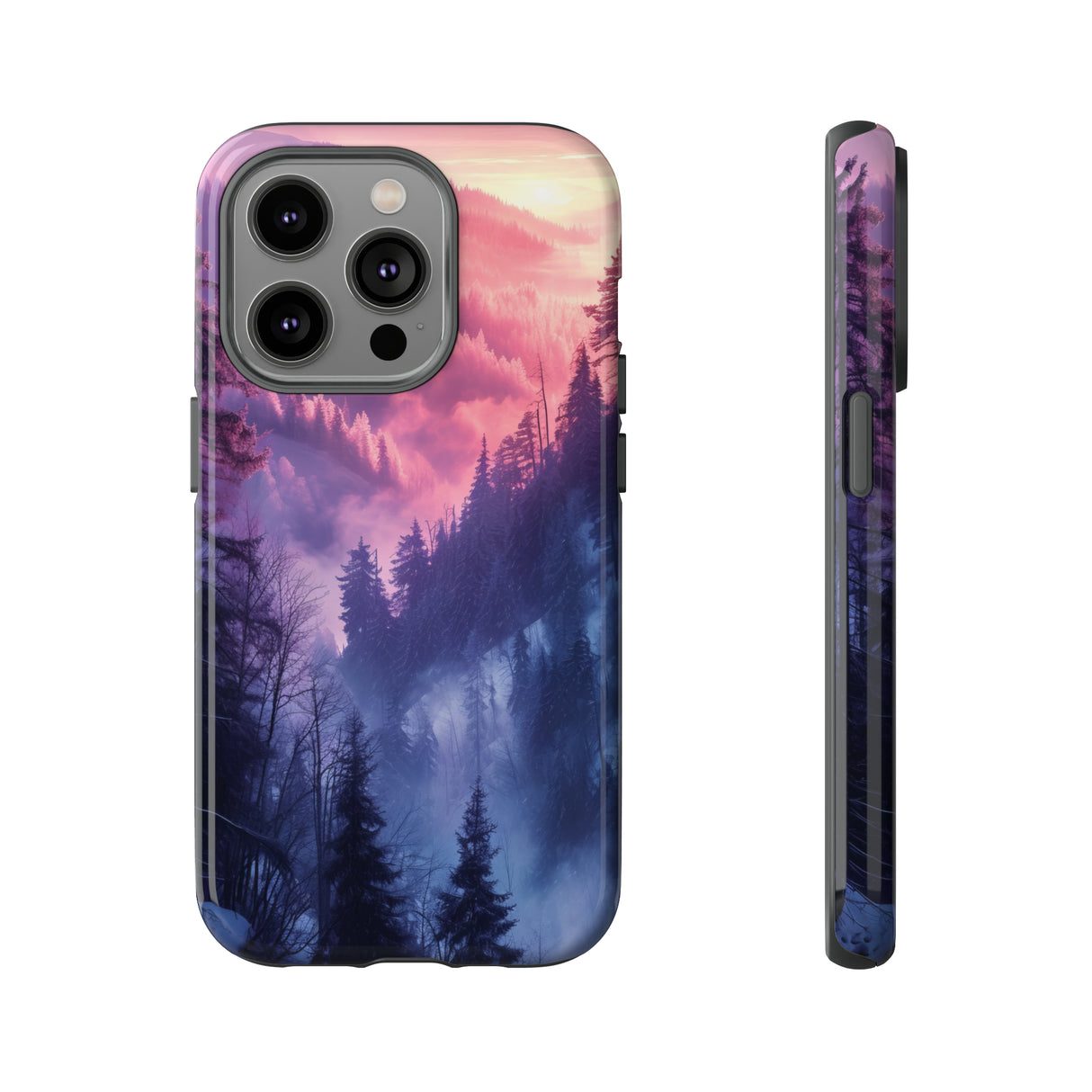 Forest Mountain Pastel Dream - Protective Phone Case