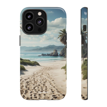 Footprints Trace Sand - iPhone Case