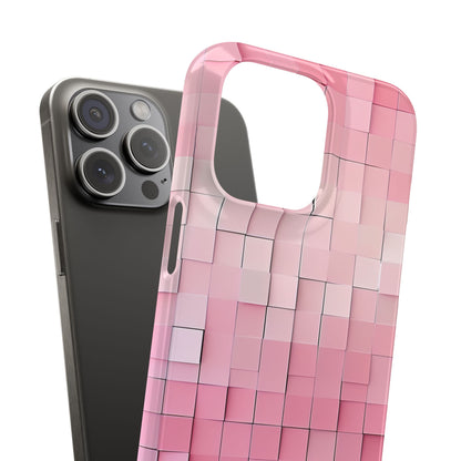 Gradient Pink Mosaic iPhone 15 - Slim Phone Case