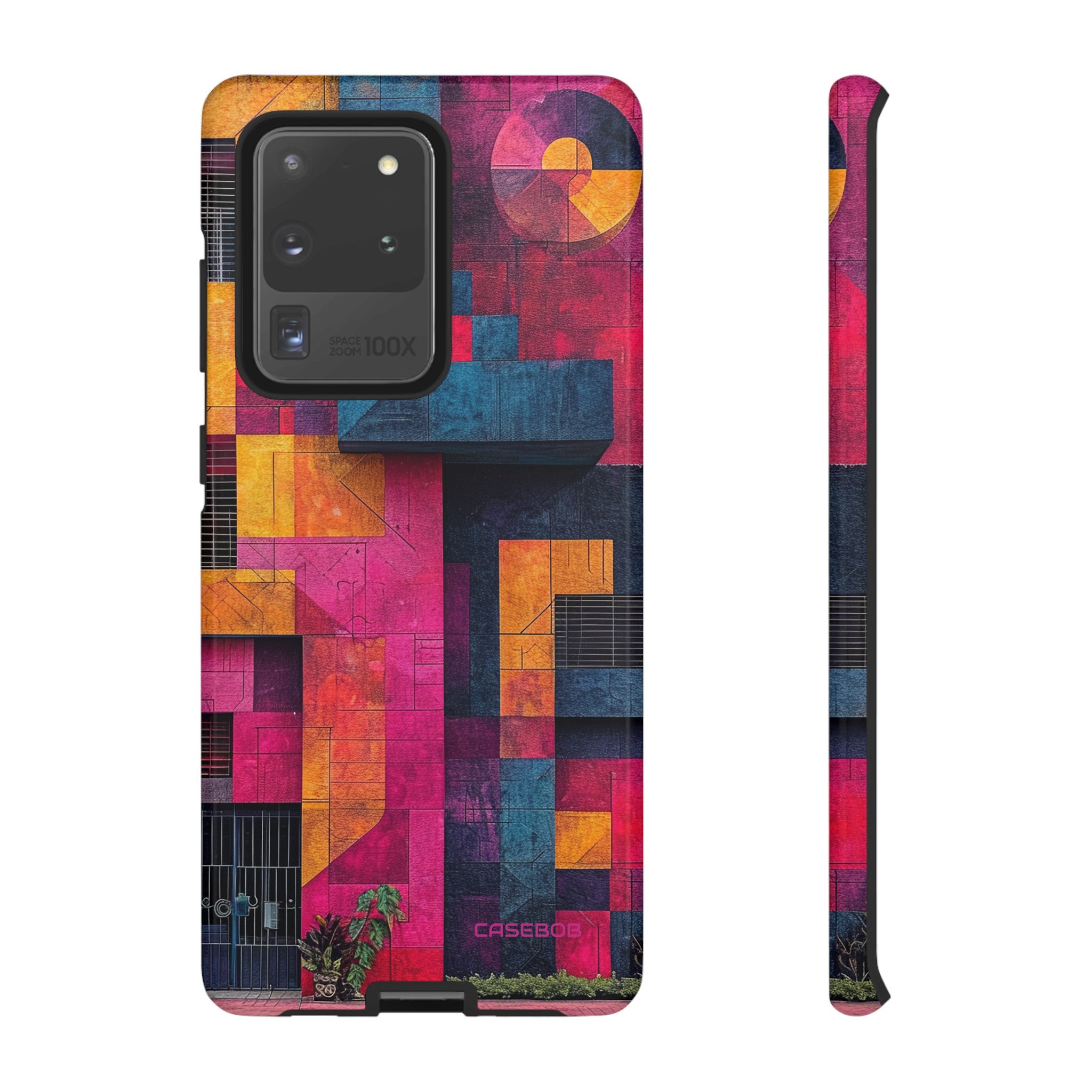 Electric Geometric Vibes - Protective Phone Case