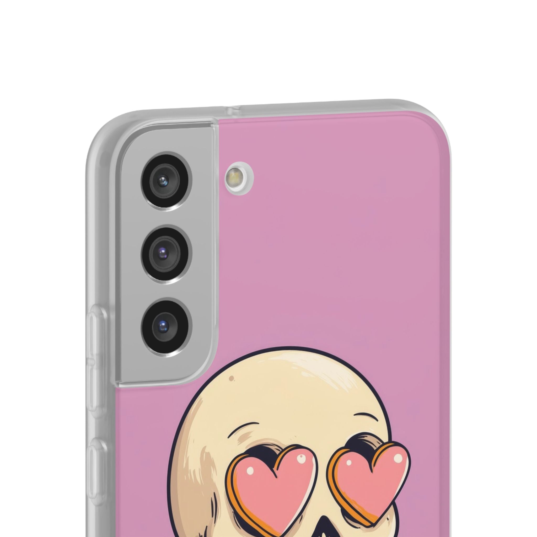 Heart Eyed Skull Samsung S22 Plus Case - Soft
