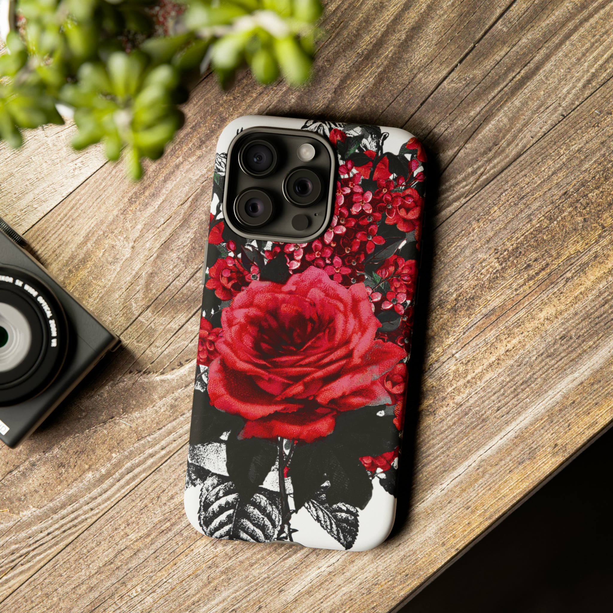 Rola Rose Gothic Flower - Protective Phone Case