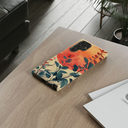 Orange Sun Harmony - Tough Samsung S22 Phone Case