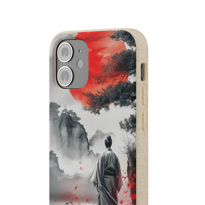 Serene Samurai Sunrise | Biodegradable Phone Case