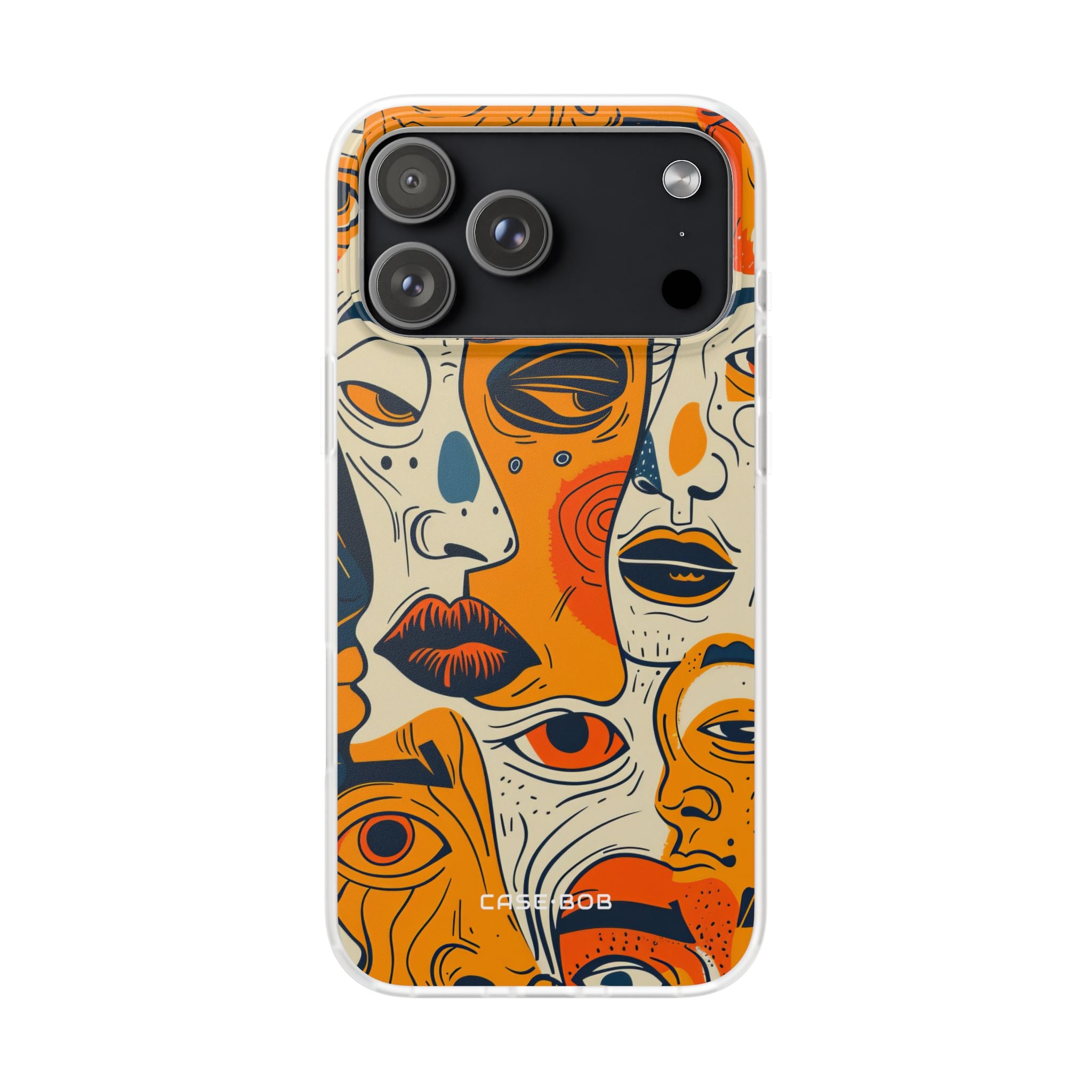 Tangled Faces Sunset iPhone 17 Pro MaxCase - Soft