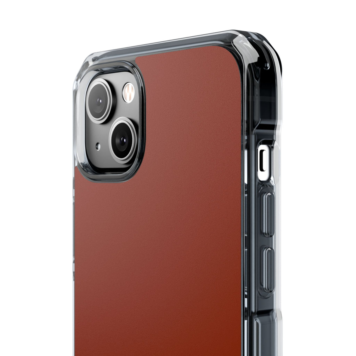 Orange Red | Phone Case for iPhone (Clear Impact Case - Magnetic)