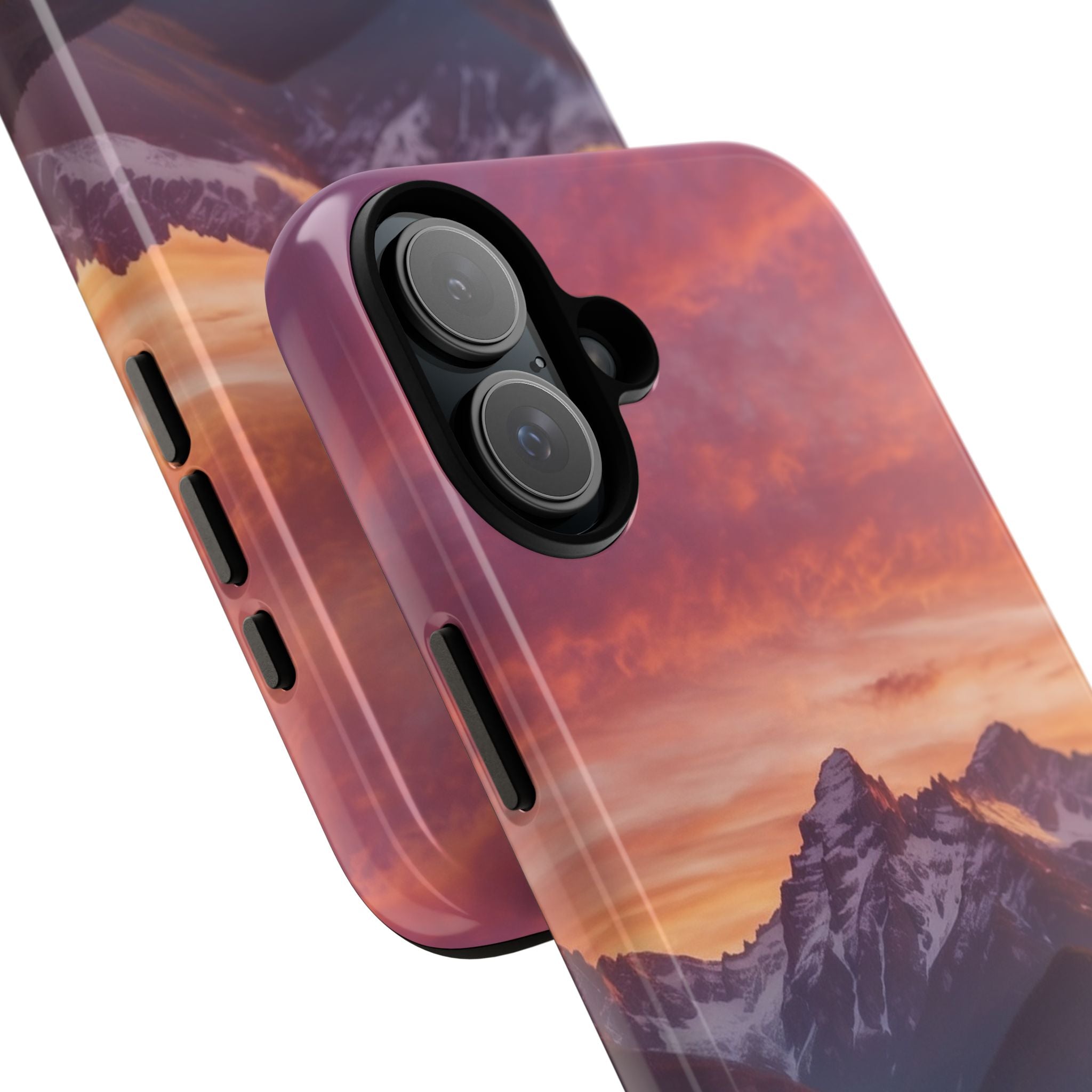 Mountain Peaks Glow - iPhone Case